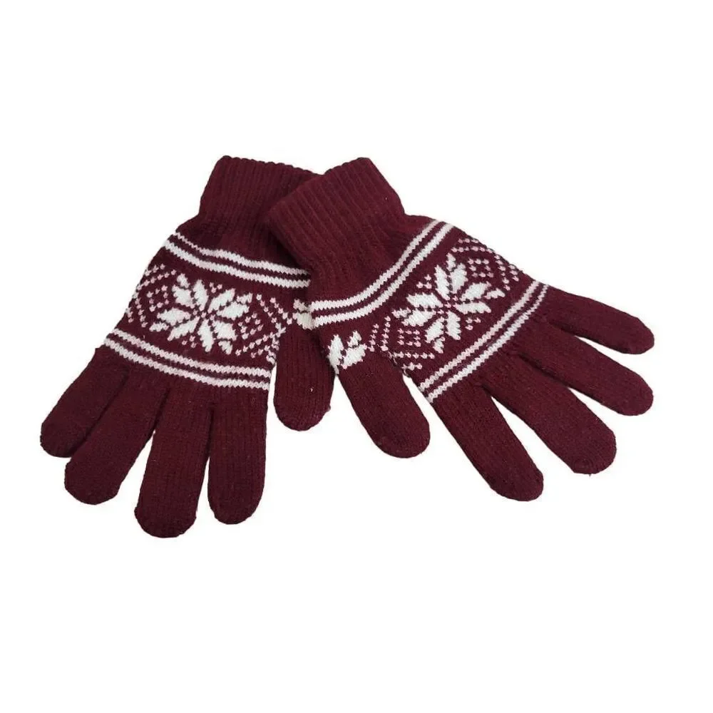 WINTER GLOVES, SNOWFLAKE